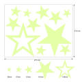 Custom Decorative Glow Moon Flat or 3D Glow in The Dark Stars Wall Sticker